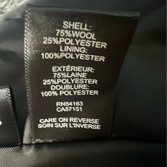 NWT Kenneth Cole Women's Asymmetrical Pressed Textured Wool Pea Coat Sz XS Gray - Picture 10 of 11